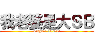 我老婆是大ＳＢ (kengdie on wife)