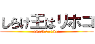 しらけ王はリホコ (attack on titan)