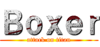 Ｂｏｘｅｒ (attack on titan)