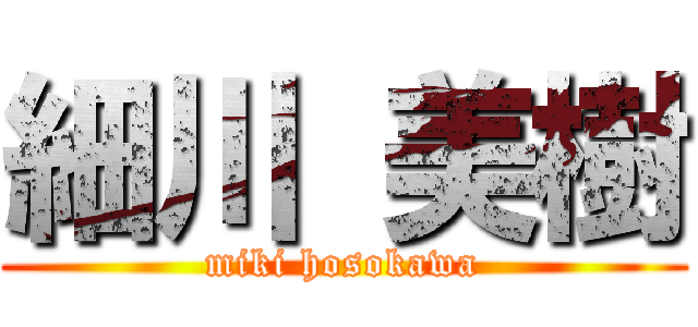 細川 美樹 (miki hosokawa)