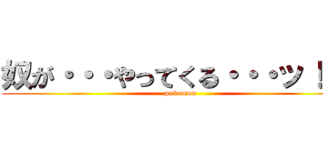 奴が・・・やってくる・・・ッ！！！ (pokemon)