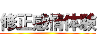 修正感情体験 ()