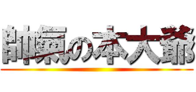 帥氣の本大爺 ()