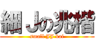 細Ｊの兆楷 (small JJ kai)