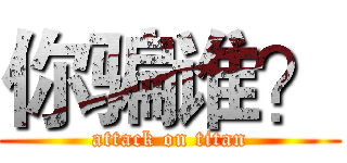 你骗谁？ (attack on titan)