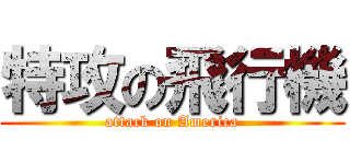 特攻の飛行機 (attack on America)