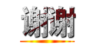 谢谢 ()