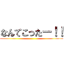 なんてこったー！！ ()