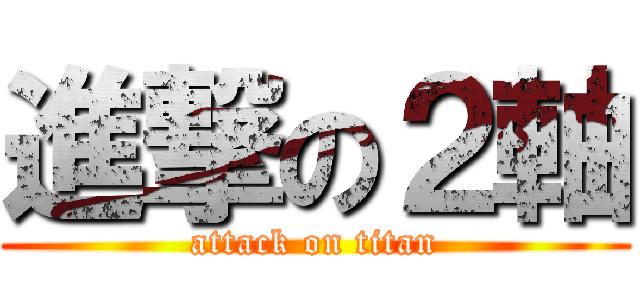 進撃の２軸 (attack on titan)