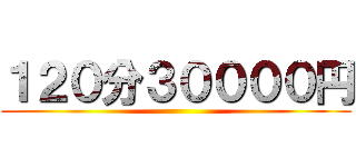 １２０分３００００円 ()