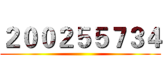 ２００２５５７３４ ()