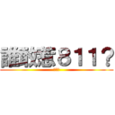 誰敢惹８１１？ (有種來)