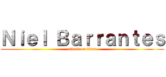 Ｎｉｅｌ Ｂａｒｒａｎｔｅｓ (attack on titan)