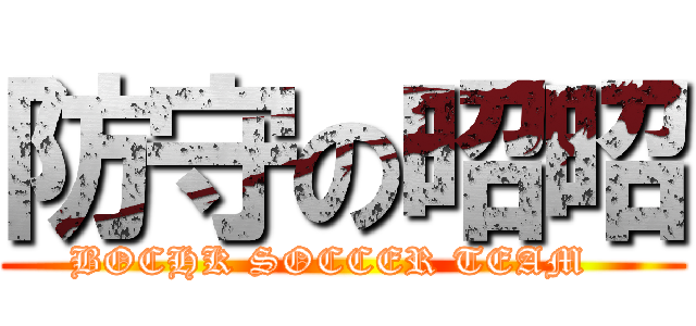 防守の昭昭 (BOCHK SOCCER TEAM  )