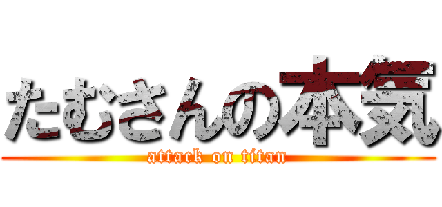 たむさんの本気 (attack on titan)