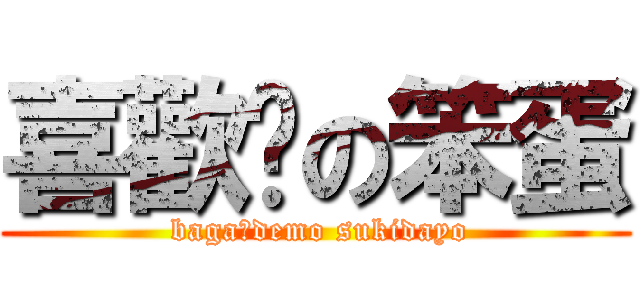 喜歡你の笨蛋 ( baga，demo sukidayo)