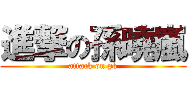 進撃の孫曉嵐 (attack on pk)