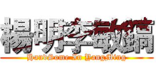 楊明李敏鎬 (HandSome In YangMing)