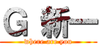 Ｇ 新一 (where are you)