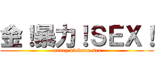 金！暴力！ＳＥＸ！ (money violence sex)