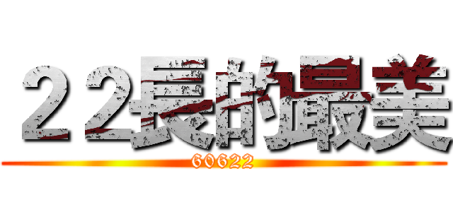 ２２長的最美 (60622)