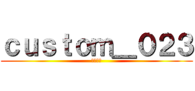 ｃｕｓｔｏｍ＿０２３ (国士無双)