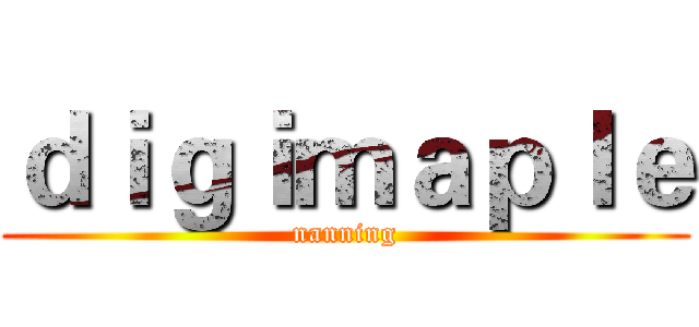 ｄｉｇｉｍａｐｌｅ (nanning)