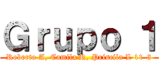 Ｇｒｕｐｏ １ (Roberto A, Camila R, Priscila L 11-3)
