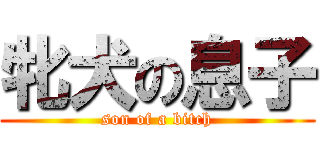 牝犬の息子 (son of a bitch)