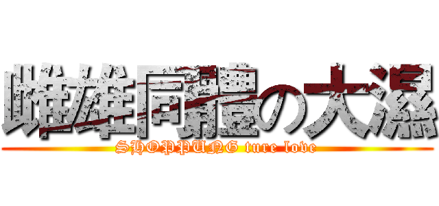 雌雄同體の大濕 (SHOPPUNG ture love)