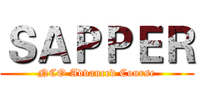 ＳＡＰＰＥＲ (NCO Advanced Course)