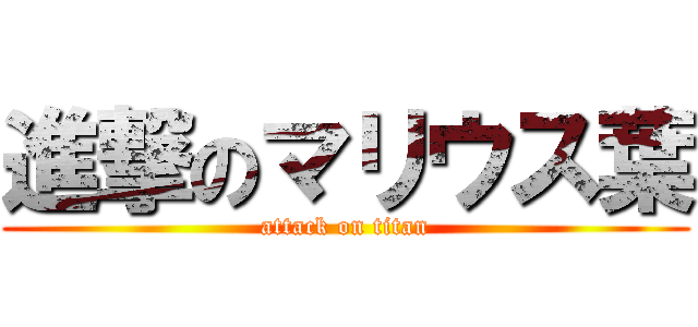 進撃のマリウス葉 (attack on titan)