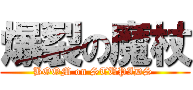 爆裂の魔杖 (BOOM on STUPIDS )