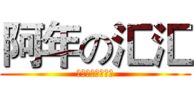 阿年の汇汇 (不要注意这些细节)