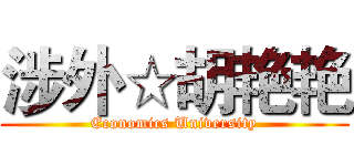 涉外☆胡艳艳 (Economics University)