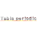 Ｔａｂｌａ ｐｅｒｉｏｄｉｃａ (Act. 1)