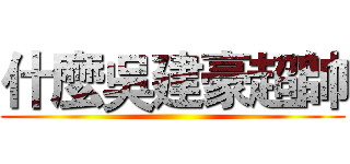 什麼吳建豪超帥 ()