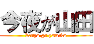 今夜が山田 (konya ga yamada)