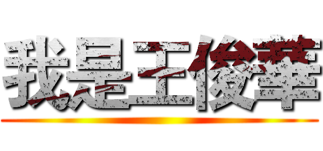 我是王俊華 ()