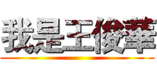 我是王俊華 ()