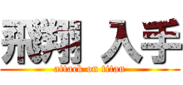 飛翔 入手 (attack on titan)