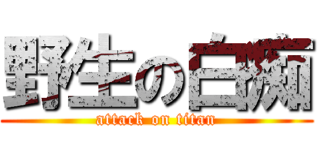 野生の白痴 (attack on titan)