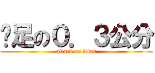 啊足の０．３公分 (attack on titan)