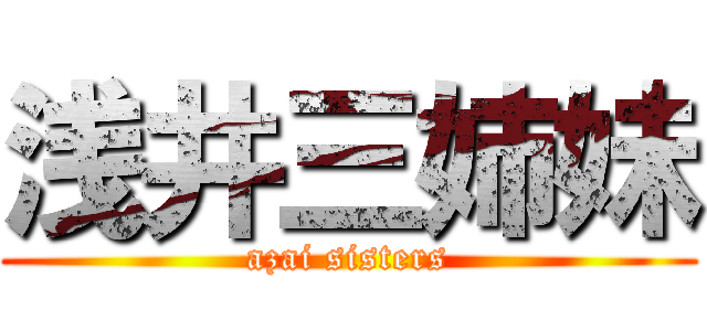 浅井三姉妹 (azai sisters)