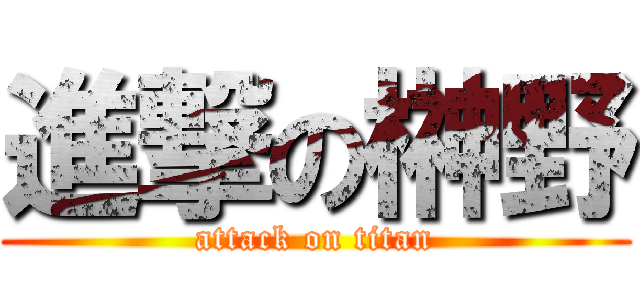 進撃の榊野 (attack on titan)