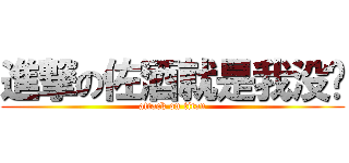 進撃の佐酒就是我没错 (attack on titan)