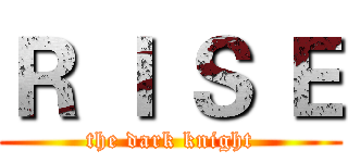 Ｒ Ｉ Ｓ Ｅ (the dark knight)