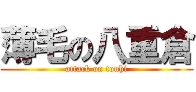 薄毛の八重倉 (attack on touhi)