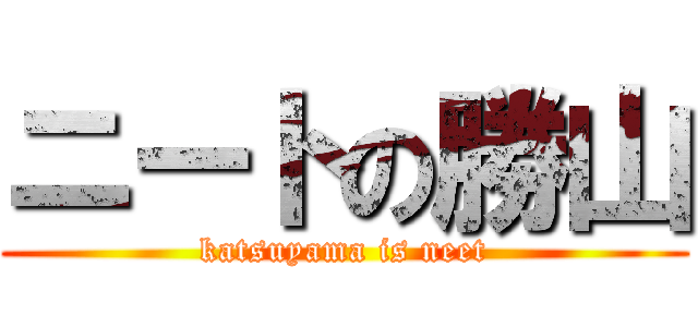 ニートの勝山 (katsuyama is neet)