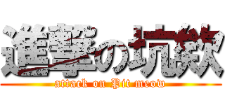 進撃の坑欸 (attack on Pit meow)